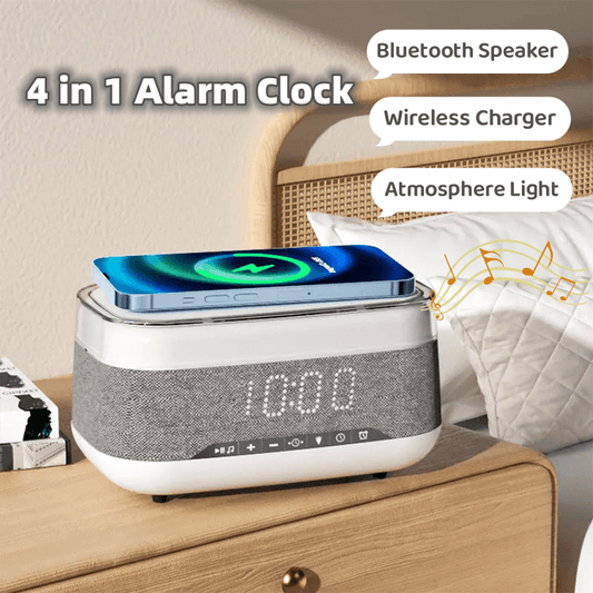 Intelligent Multifunctional Alarm Clock Bluetooth - Crazyshopy