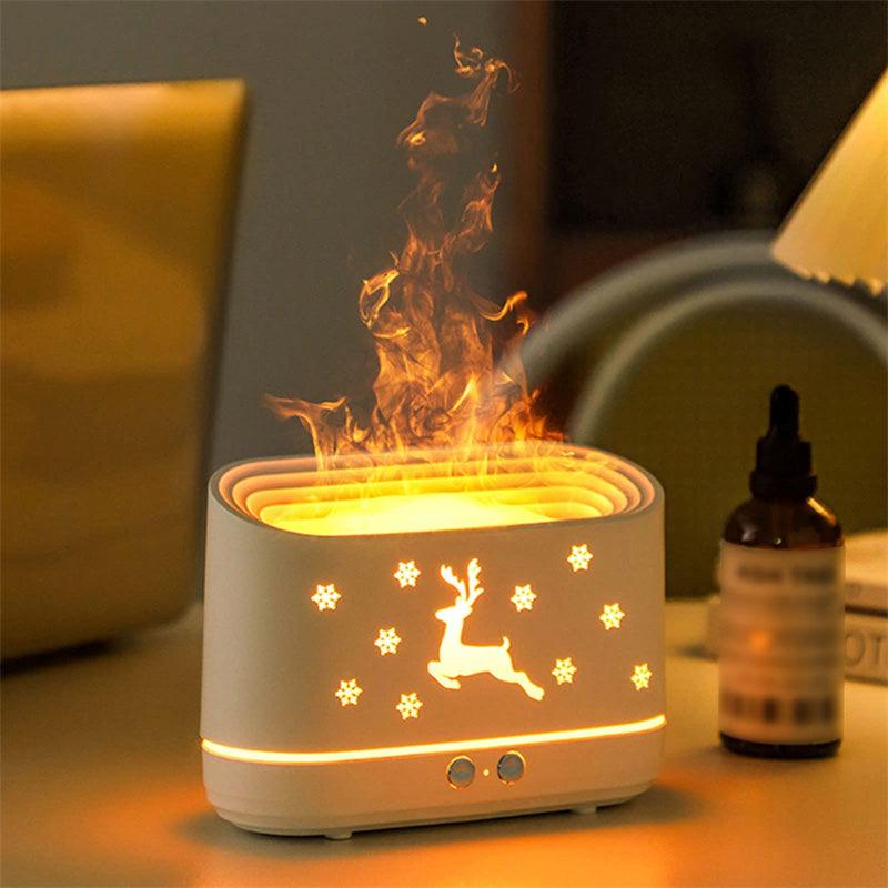 Elk Flame Humidifier Diffuser Mute Household - Crazyshopy