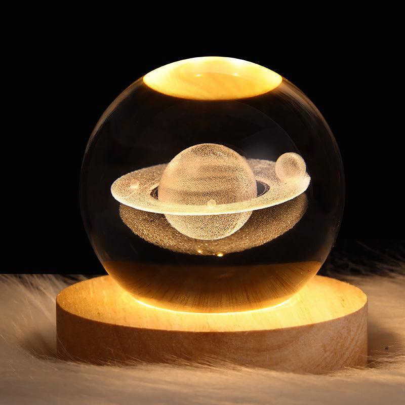 LED Night Light Galaxy Crystal Ball Table Lamp - Crazyshopy