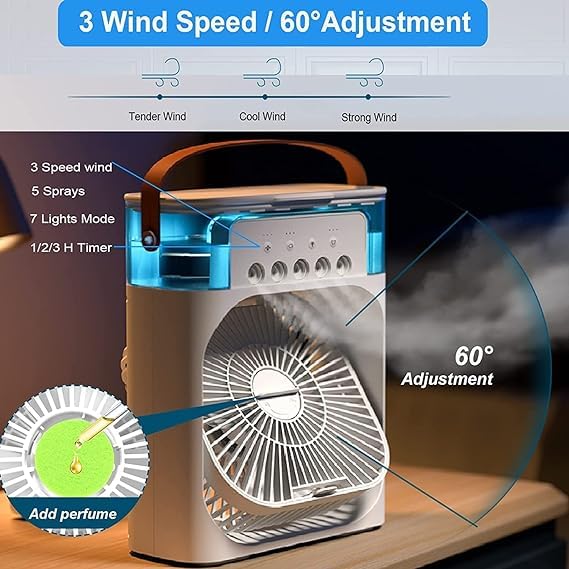 Portable Air Cooler Mist Fan Mini Cooler for Home - Crazyshopy