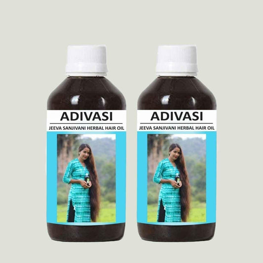 Adivasi Jeeva Sanjivani Oil | Herbal Hair Oil Pack | Crazyshopy